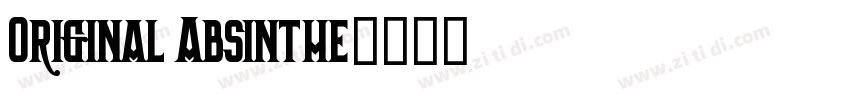 Original Absinthe字体转换